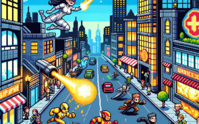 Pixel Art : un monde de super héros en pixels